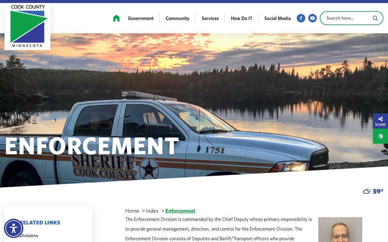 Cook County arrest records Sheriff enforcement page