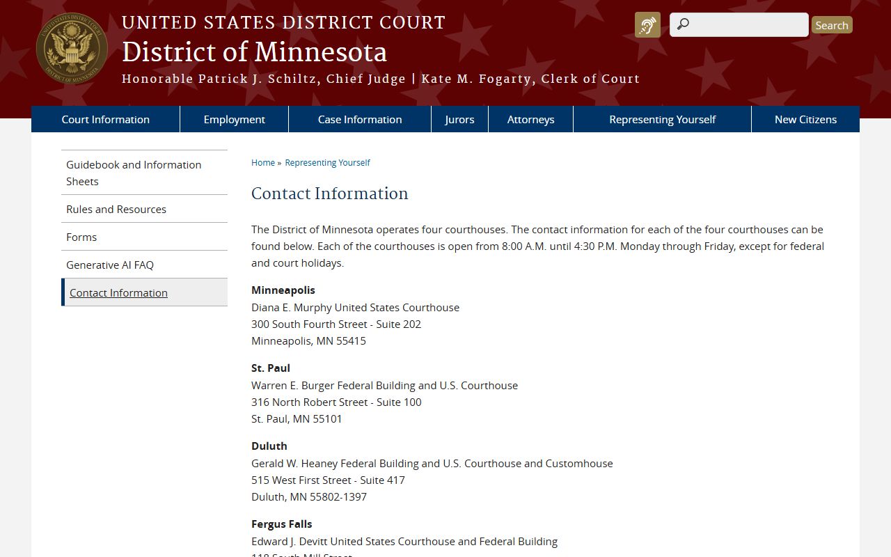 Cook County District Court federal contact information contrast