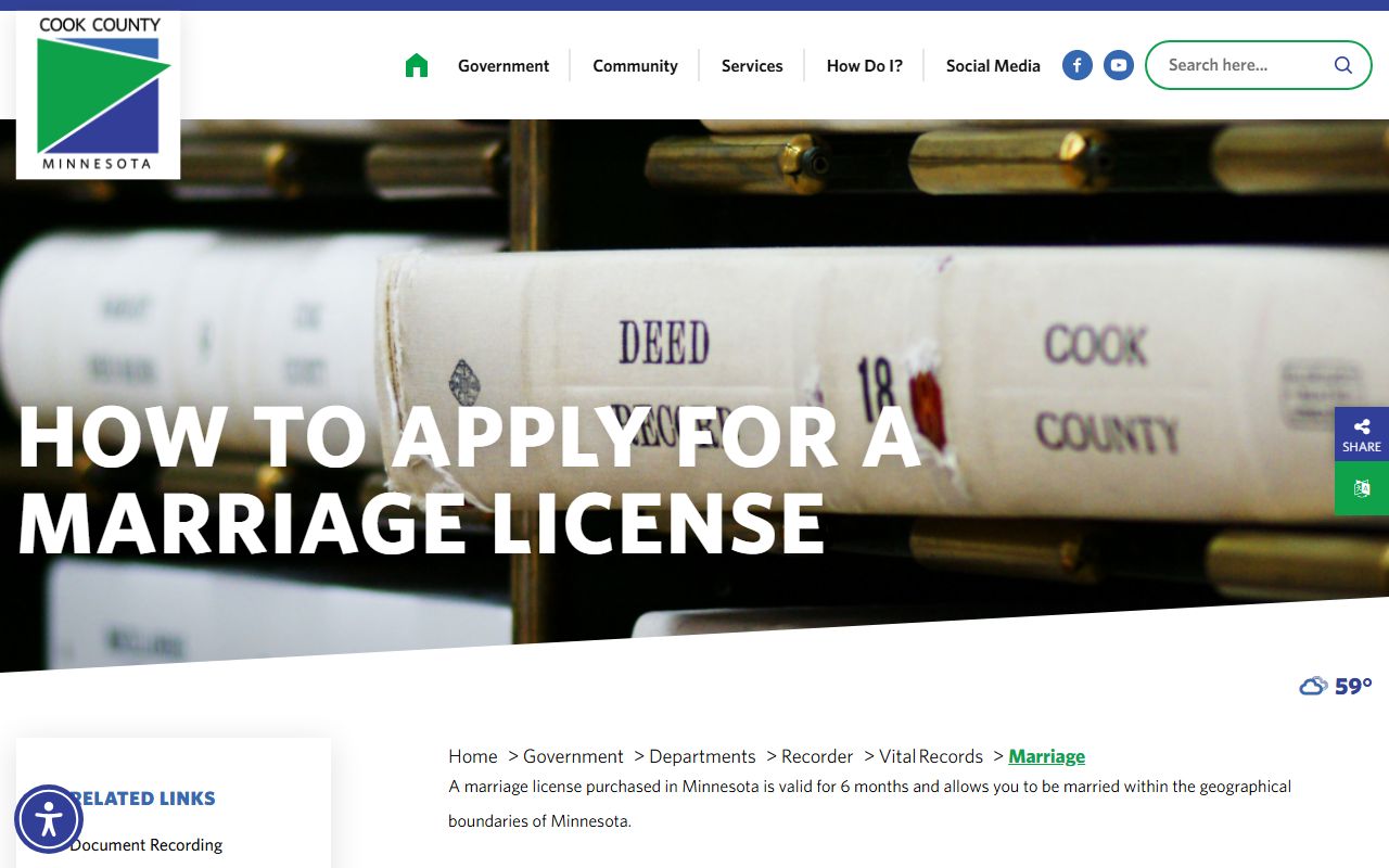 Cook County marriage records marriage license requirements