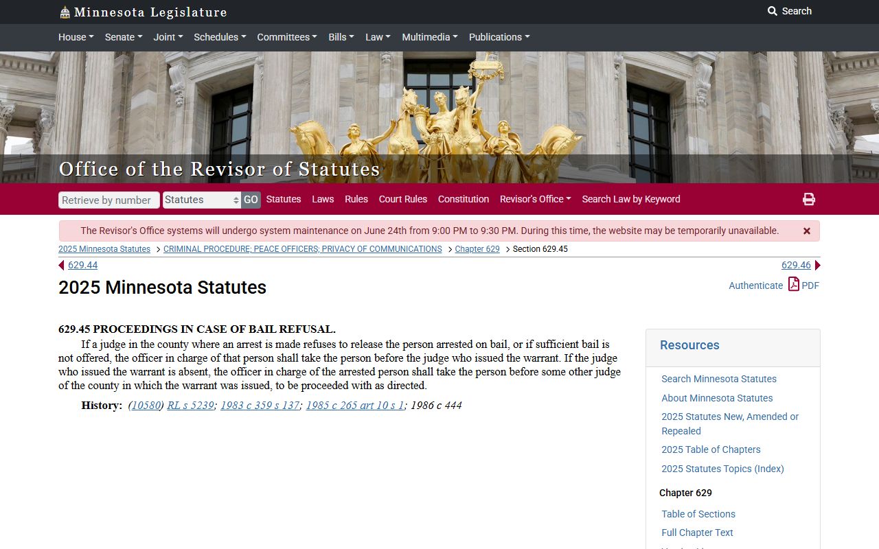 Cook County warrant search Minnesota warrant execution statute